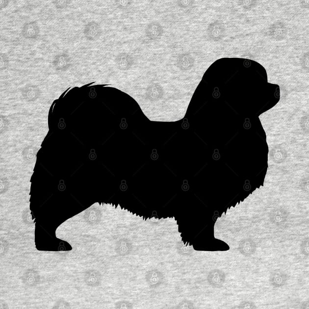 Tibetan Spaniel Silhouette by Coffee Squirrel